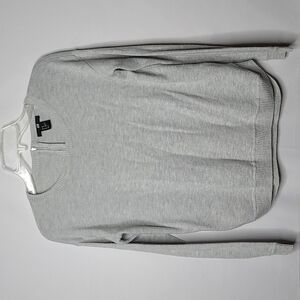 H&M gray scoop neck long sleeve soft sweater sz XS
